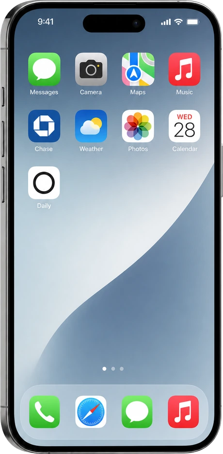 Step 3 — Daily appears on your home screen like a native app